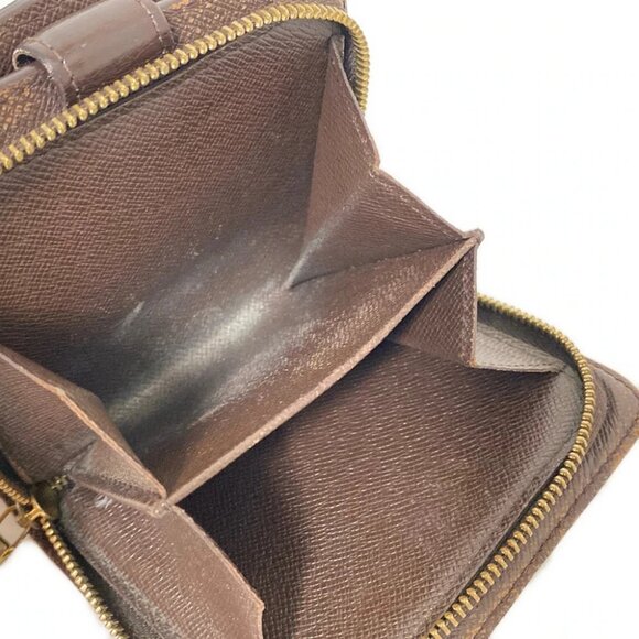 Auth LOUIS VUITTON Compact Zip N61668 Ebene Damier - CA0044 Bifold Wallet - Picture 8 of 11